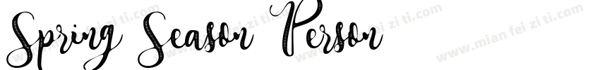 Spring Season Person字体转换